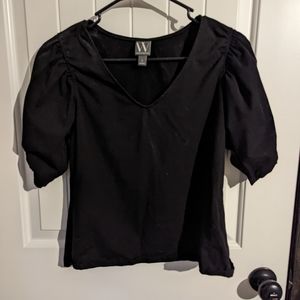 Black stretch blouse